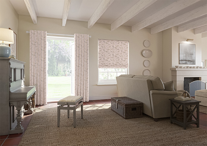 Dragonflies, Pink - Roman Blind - Image 6